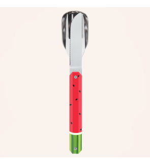 Akinod: Set de 3 couverts de voyage/pique-nique aimantés "Pastèque"