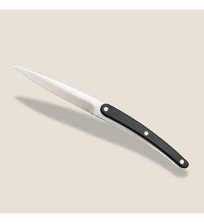 Deejo: Set de 4 couteaux à steak manche façon ebène