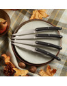 Deejo: Set de 4 couteaux à steak manche façon ebène