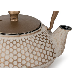 Bredemeijer:  Asia Jiangxi Goudenmotief Gietijzeren Theepot 0,7 l
