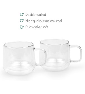 Bredemeijer: Set de 2 tasses en verre double paroi 29 cl