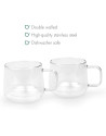 Bredemeijer: Set de 2 tasses en verre double paroi 29 cl