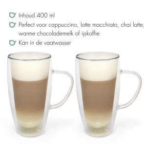 Bredemeijer: Set van 2 dubbelwandige glazen 40 cl