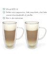Bredemeijer: Set de 2 tasses en verre double paroi 40 cl