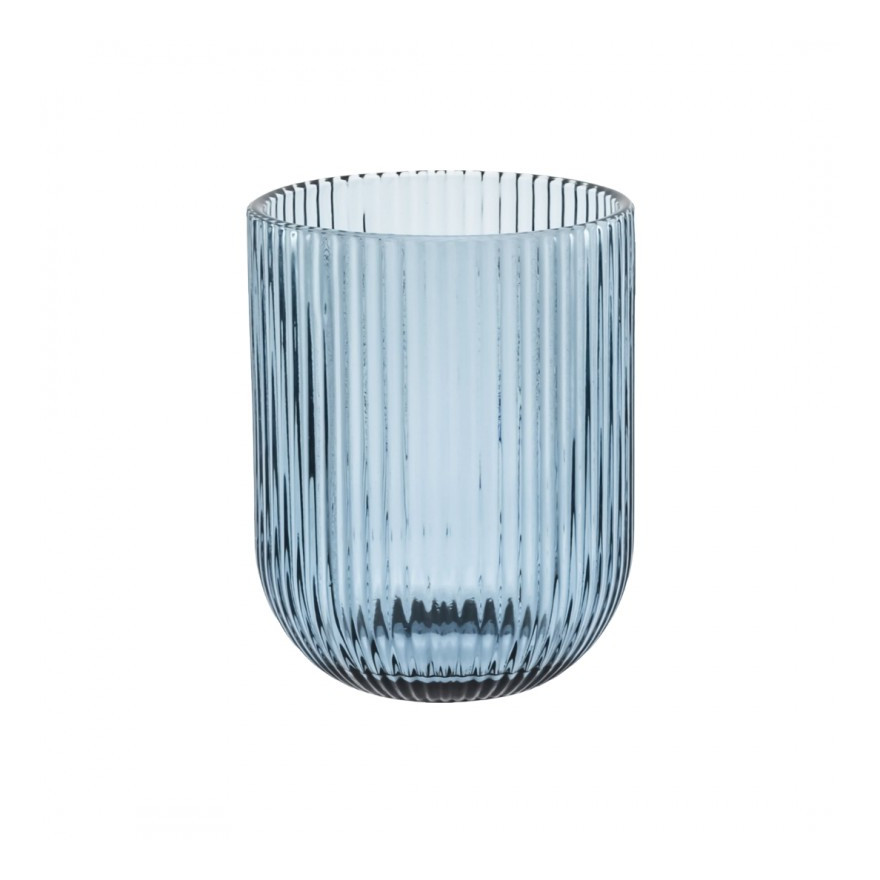 Rose & Tulipani :  Verre Twisty à eau bleu foncé 26 cl