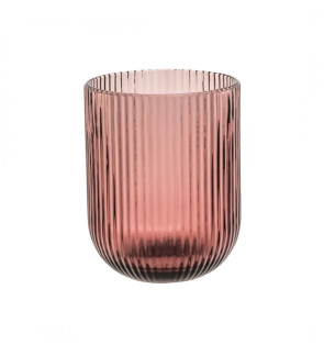 Rose & Tulipani: Twisty donkerroos waterglas 26 cl