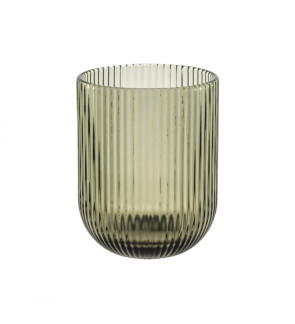 Rose & Tulipani: Twisty donkergroen waterglas 26 cl