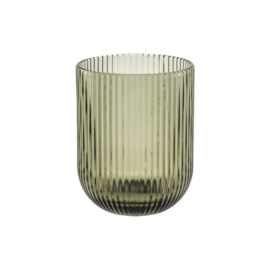 Rose & Tulipani: Twisty donkergroen waterglas 26 cl