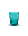 Memento: DUNE handgeblazen glazen tumbler 35cl petrolblauw