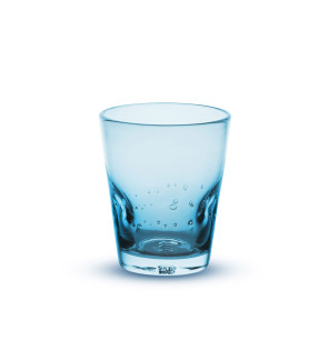 Memento: Gobelet DUNE en verre soufflé 35cl Bleu turquoise