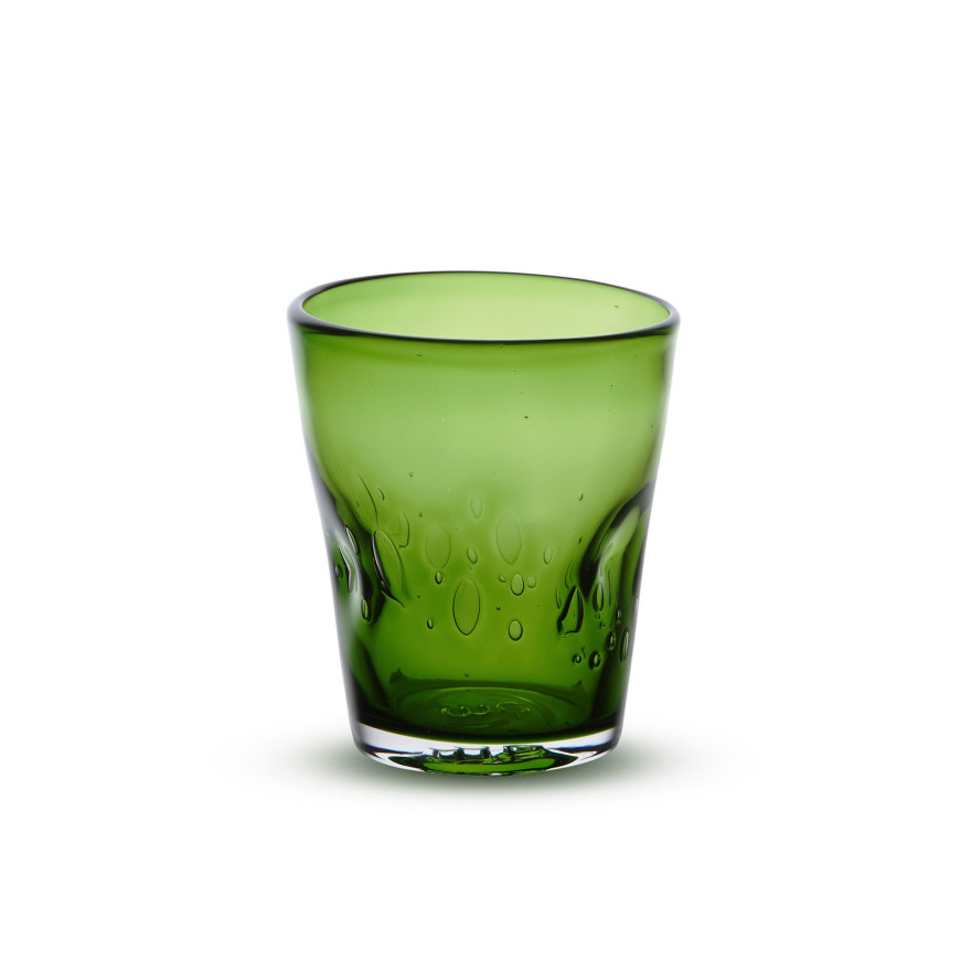 Memento: Gobelet DUNE en verre soufflé 35cl Olive