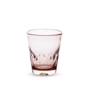 Memento: DUNE handgeblazen glazen tumbler 35cl mauve
