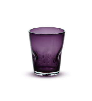 Memento: DUNE handgeblazen glazen tumbler 35cl paars