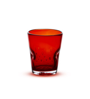 Memento: DUNE handgeblazen glazen tumbler 35cl rood