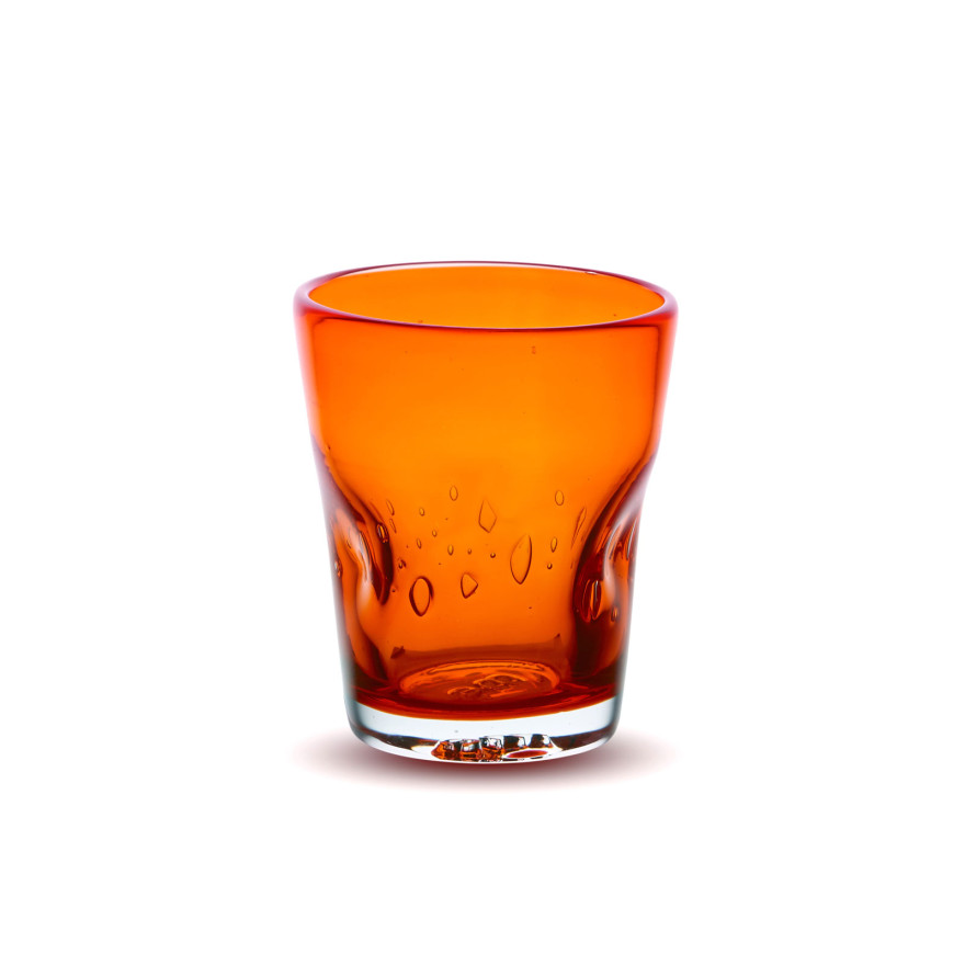 Memento: DUNE handgeblazen glazen tumbler 35cl oranje