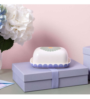 Villeroy & Boch:  "Fleurs" Veelkleurige botervloot