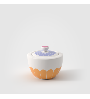 Villeroy & Boch:  "Fleurs" Veelkleurige sukerpot