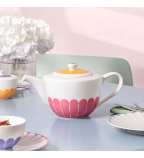 Villeroy & Boch:  "Fleurs" Veelkleurige Theepot