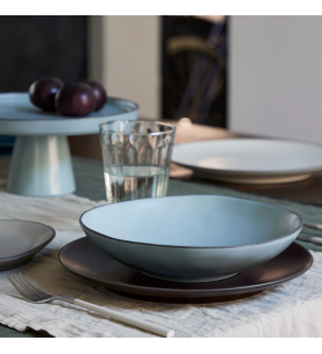 Costa Nova: Assiette creuse organic 23 cm sky