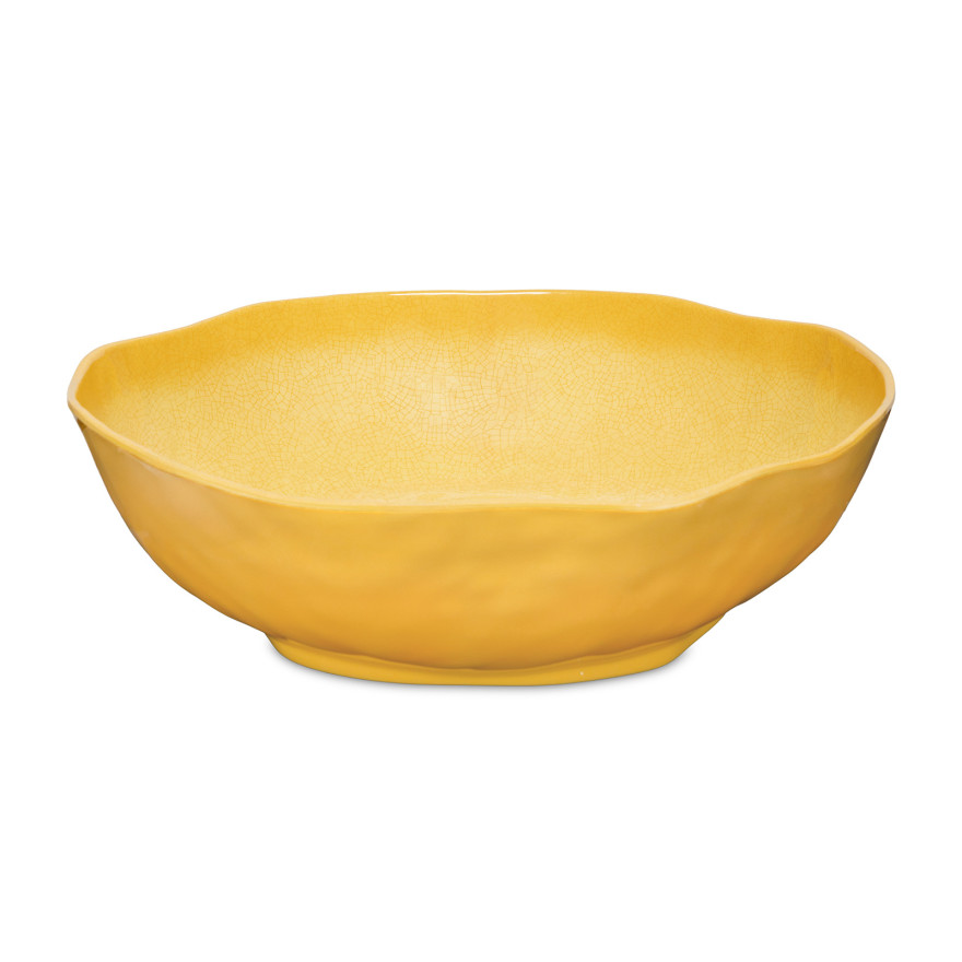 Rose & Tulipani : Atmosfera Grand Saladier en mélaminé jaune 36 cm