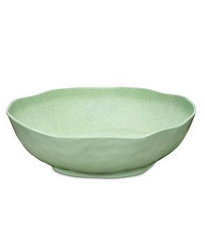 Rose & Tulipani: Atmosfera 36 cm groene melamine grote saladeschaal