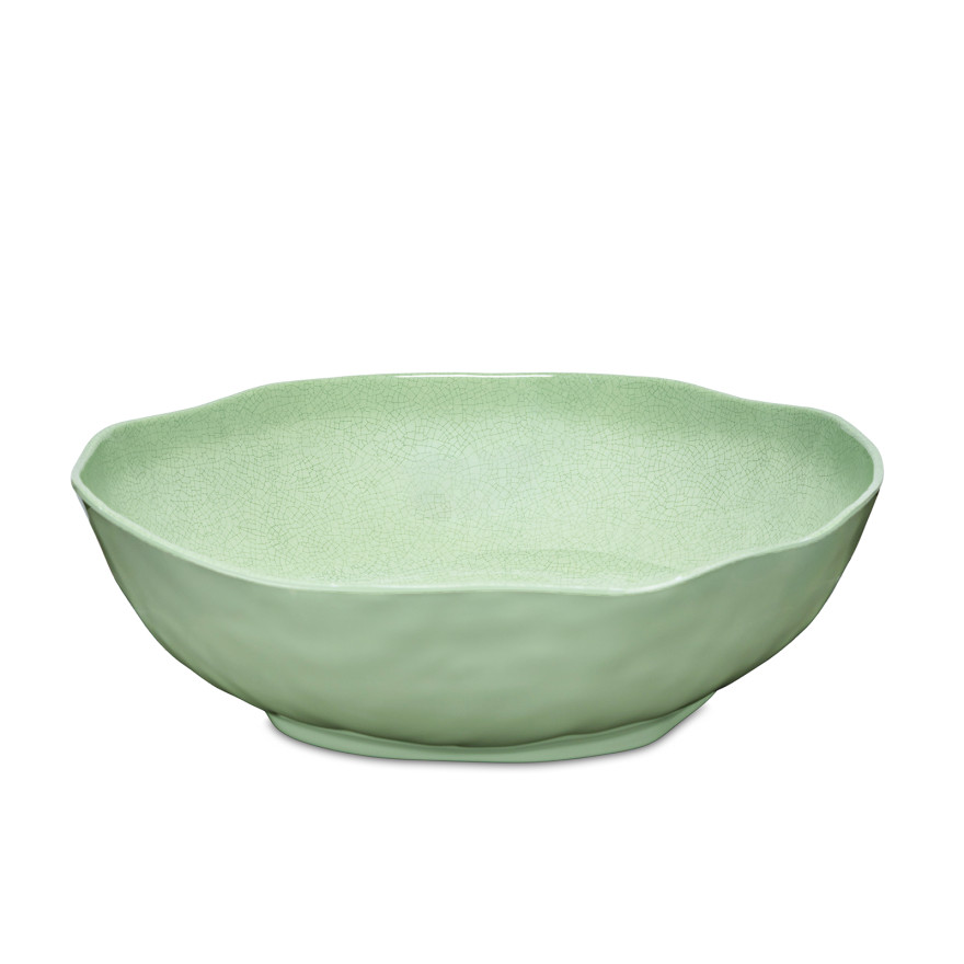 Rose & Tulipani: Atmosfera 36 cm groene melamine grote saladeschaal