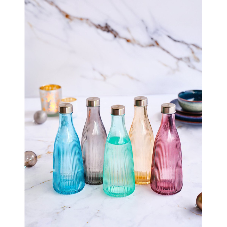 Cosy & Trendy: Atla turquoise waterfles van 1 liter met deksel