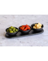Cosy & Trendy: Set apéritif 4 pièces en grès noir Ellips