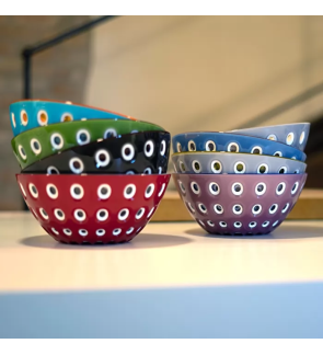 Guzzini: Le Murrine Saladier-Bol vert/rouge 20 cm