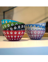 Guzzini:  Le Murrine Saladier-Bowl groen/rood 20 cm