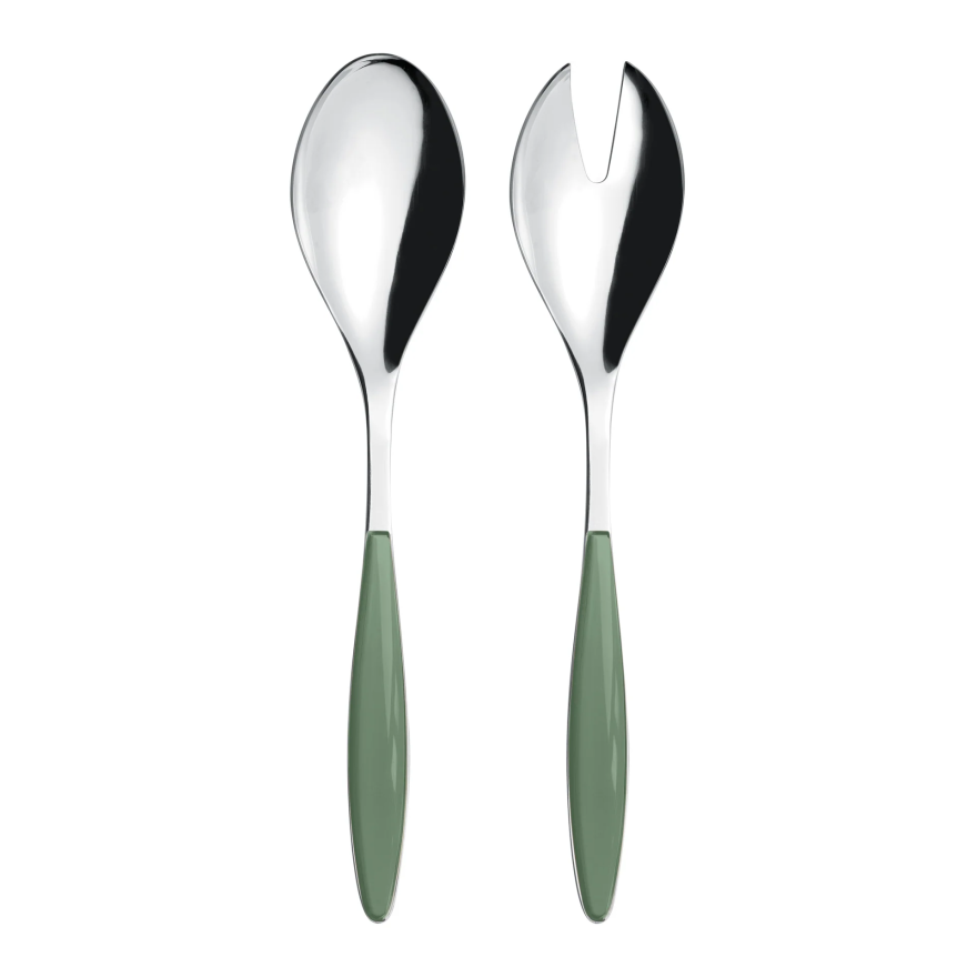 Guzzini: Couverts à salade "feeling" vert lagune