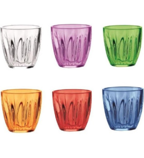 Guzzini: Chef Line Set de 6 verres multicolores