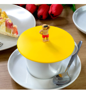 Lurch: My Lid Couvre verre jaune style "Alerte à Malibu" Baywatch