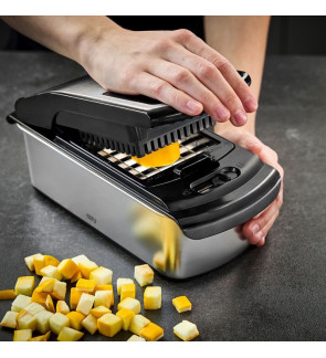 Gefu: Coupe cubes et batônnets Treppo + 3 grilles interchangeables