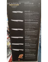 Scanpan: Bloc en bois & inox avec 6 couteaux inox