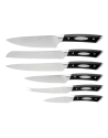 Scanpan: Bloc en bois & inox avec 6 couteaux manche noir
