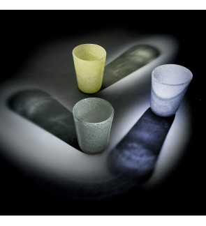 Memento: Gobelet à eau en verre soufflé 30cl Lilas