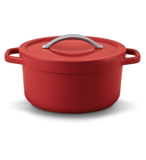 Beka: Cocotte Plume ronde rouge 26,5 cm