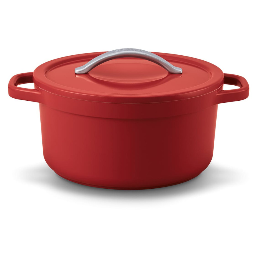 Beka: Cocotte Plume ronde rouge 26,5 cm