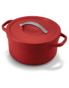 Beka: Cocotte Plume ronde rouge 26,5 cm