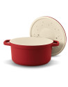Beka: Cocotte Plume ronde rouge 26,5 cm