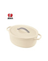 Beka: Cocotte Plume ovale beige 31 cm