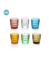 Guzzini: Set de 6 gobelets Vanity en verre coloré