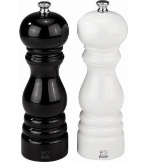 Peugeot: Duo Paris Noir mat-Blanc mat Moulin à poivre & sel 20 cm