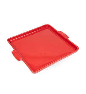 Peugeot: Appolia Vierkant rood oven- en serveerblad 32 cm