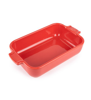 Peugeot:  Appolia Duo van Rechthoekige Rode Keramische Ovenschalen, 25 cm en 32 cm