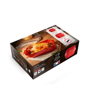 Peugeot: Appolia Duo de Plats four en céramique rouge 25 & 32 cm