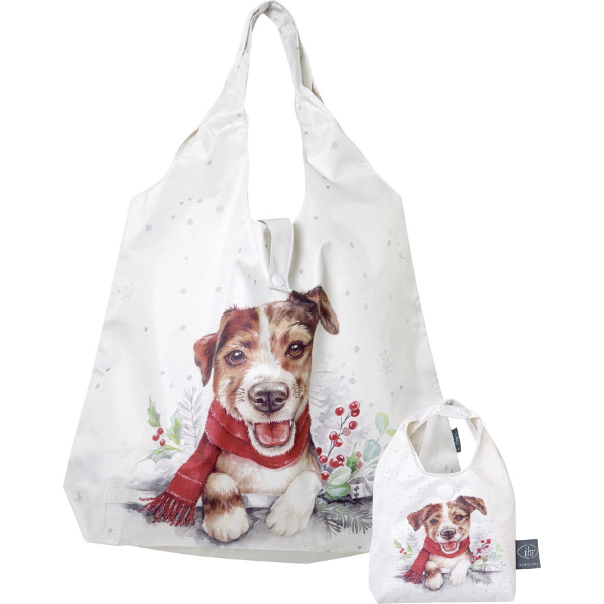 IHR:  Winter hond Boodschappentas