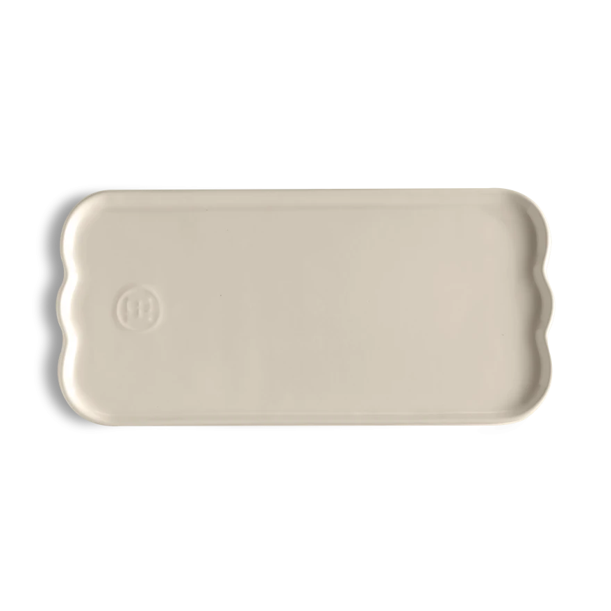 Emile Henry: Plat de service madeleine argile 31,5 x 15 cm