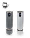 Peugeot:    Line Sense Elektrische Oplaadbare Zout- en Pepermolen Set, Carbon en Aluminium, 20 cm